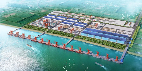 20220708阜陽(yáng)港潁上港區(qū)南照碼頭效果圖-鳥瞰方案二.jpg